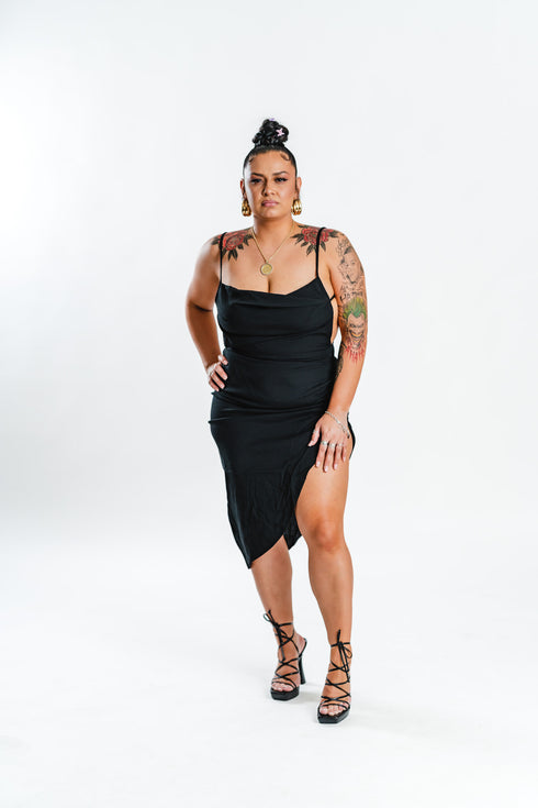 Black Back Out Dress